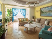 清新休閑的田園風(fēng)格140平米四居室客廳裝修效果圖 清新休閑的田園風(fēng)格140平米四居室客廳裝修效果圖