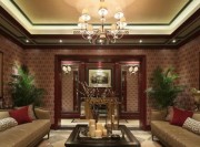富麗堂皇的美式風格200平米別墅客廳吊頂裝修效果圖 富麗堂皇的美式風格200平米別墅客廳吊頂裝修效果圖