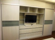 簡(jiǎn)約田園風(fēng)格40平米一居室電視柜裝修效果圖 簡(jiǎn)約田園風(fēng)格40平米一居室電視柜裝修效果圖