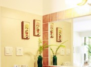 碎花田園風格公寓衛生間裝修效果圖