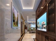 豪華溫馨的歐式風格四居室玄關過道裝修效果圖