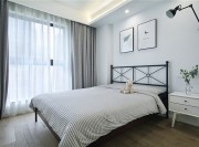 溫潤素凈的北歐風格復式臥室窗戶裝修效果圖