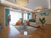 太陽城星辰花園現代簡約客廳裝修案例