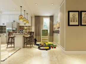 當代萬國府美式風(fēng)格復(fù)式吧臺裝修效果圖