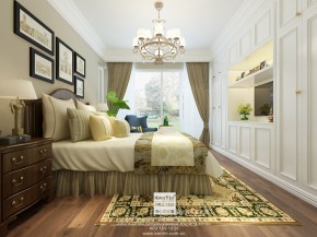 當代萬國府美式風(fēng)格復(fù)式臥室裝修效果圖