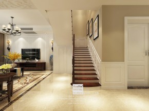 當代萬國府美式風(fēng)格復(fù)式玄關(guān)裝修效果圖