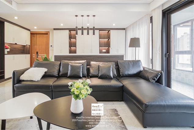 合景領峰現代風格四居室實景案例