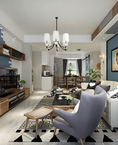 四季晶華現代簡約風格三居室