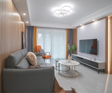 碧堤雅苑現代簡約四居室裝修實景案例