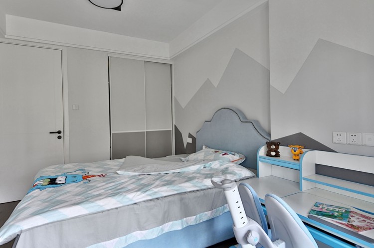 現代簡約風格三居室臥室裝修效果圖