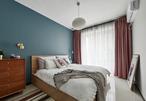 現(xiàn)代簡約風格兩居室臥室裝修效果圖