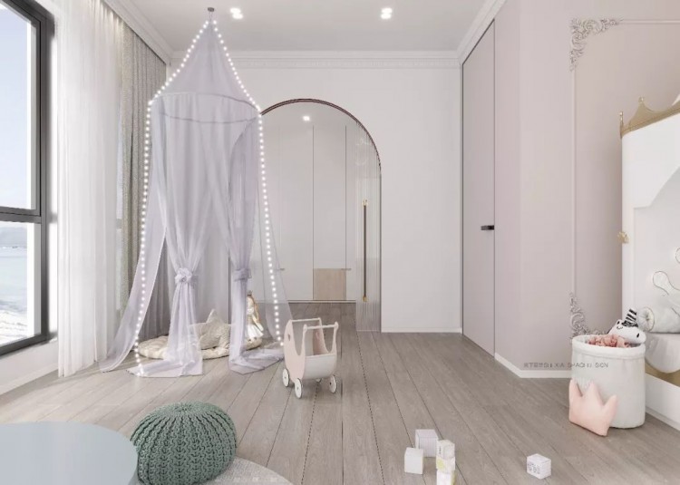 500平現代簡約風格兒童房效果圖