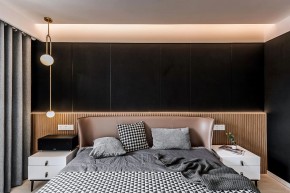 現代簡約兩居室臥室效果圖