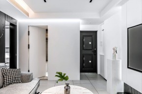 現代簡約兩居室玄關效果圖