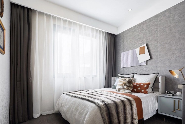 現(xiàn)代簡約風(fēng)格三居室臥室效果圖