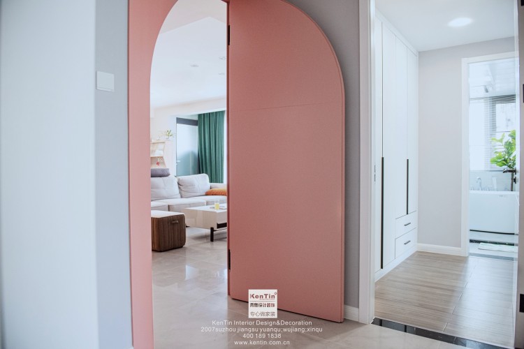 春江明月北歐風(fēng)格三居室客廳裝修實(shí)景圖