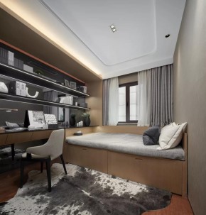 現代輕奢風格三居室書房裝修效果圖