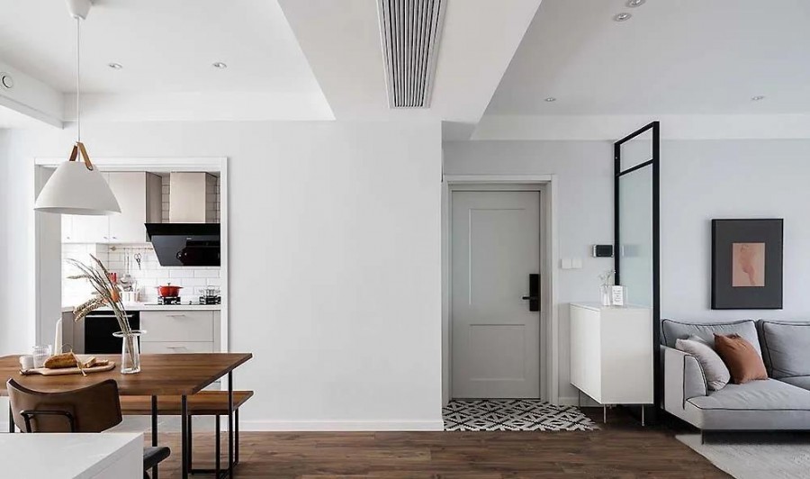 北歐風格三居室玄關裝修效果圖