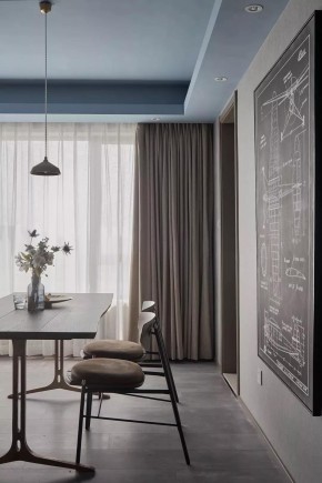 現(xiàn)代簡(jiǎn)約風(fēng)格三居室餐廳裝修效果圖