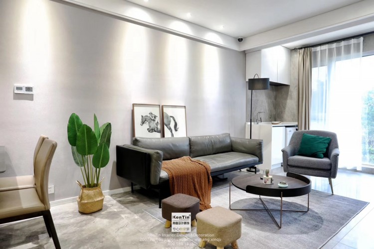 弘陽上湖現(xiàn)代輕奢風(fēng)格三居室裝修實景案例