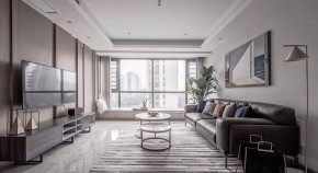 現(xiàn)代簡約風格四居室客廳裝修效果圖