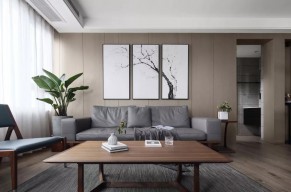 新中式風(fēng)格四居室客廳裝修效果圖