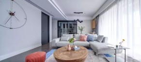 現代簡約風格三居室客廳裝修效果圖