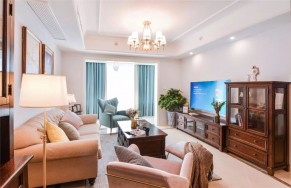 美式風格四居室客廳裝修效果圖