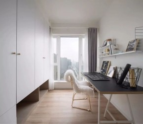 北歐風(fēng)格三居室書房裝修效果圖