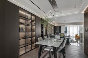 現(xiàn)代簡約風格四居室餐廳裝修效果圖