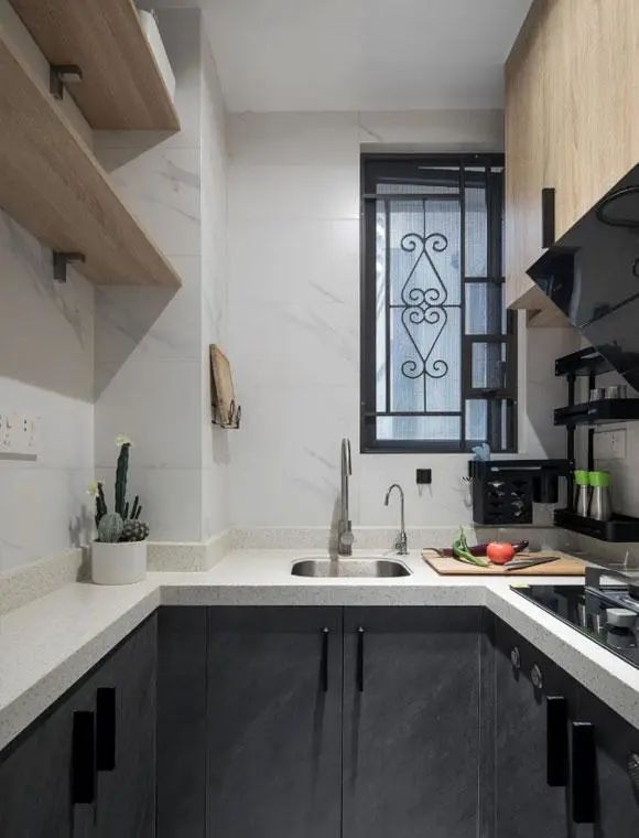 簡約風(fēng)格三居室廚房裝修效果圖