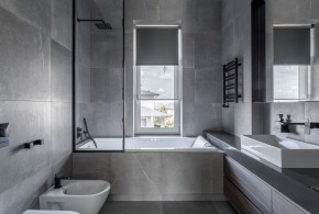 簡約復(fù)式風格三居室衛(wèi)生間裝修效果圖