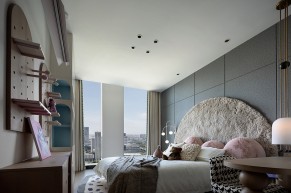 現代風格三居室臥室裝修效果圖