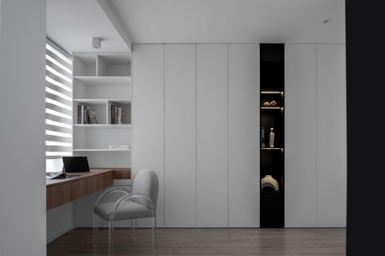 現(xiàn)代簡約風格三居室書房裝修效果圖