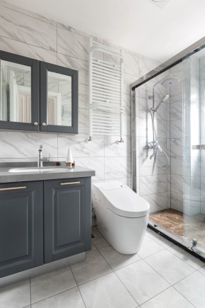 美式風格三居室衛生間裝修效果圖