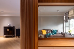 簡(jiǎn)約三居室客廳效果圖2