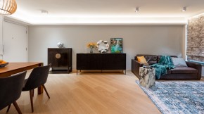 簡(jiǎn)約三居室客廳效果圖3