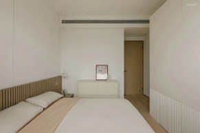 現(xiàn)代奶油風三居室臥室1裝修效果圖