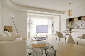 現(xiàn)代奶油風三居室裝修效果圖