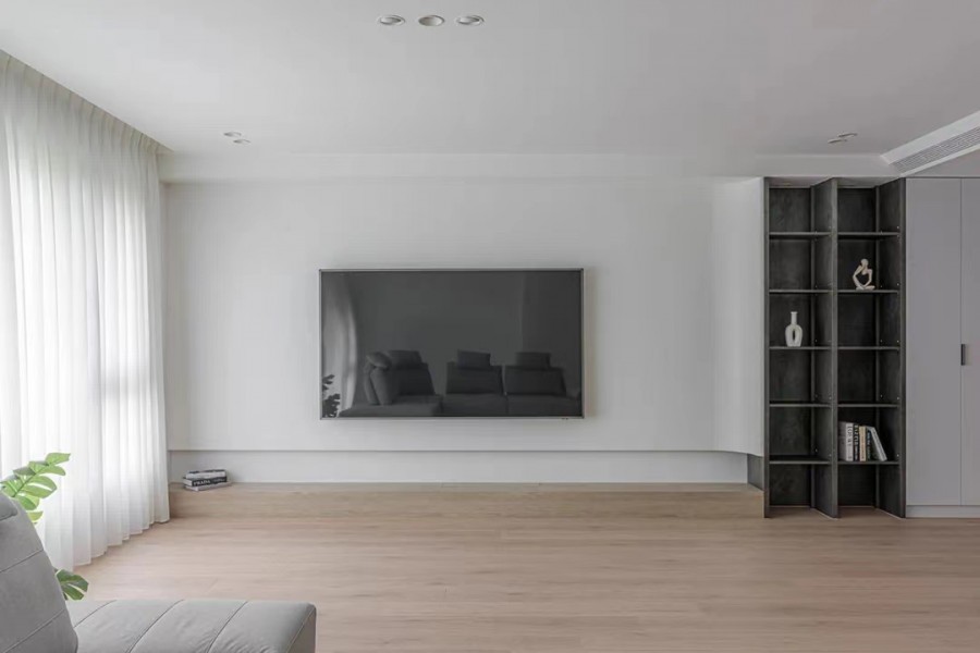 現(xiàn)代簡約三居室客廳2裝修效果圖