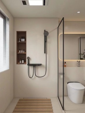 現代簡約兩居室衛(wèi)生間裝修效果圖