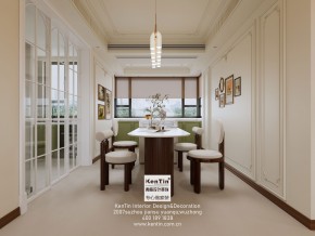 陽光假日復式法式復古餐廳裝修效果圖