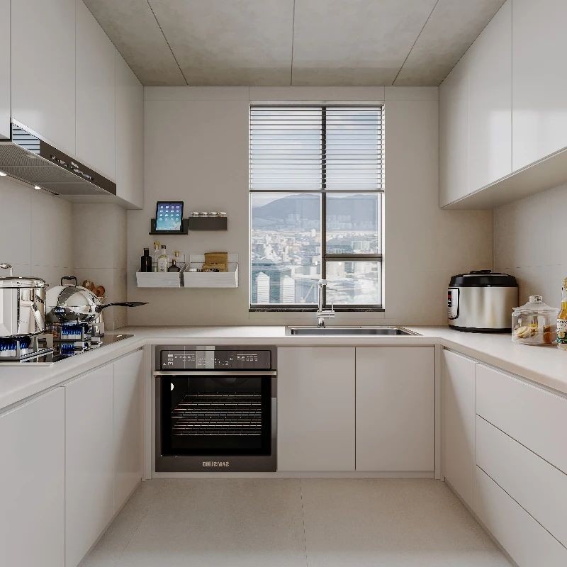 現代簡約三居室廚房裝修效果圖