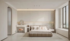 現代簡約三居室臥室裝修效果圖