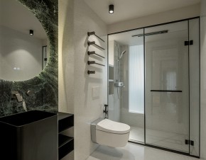 現代簡約三居室衛生間裝修效果圖