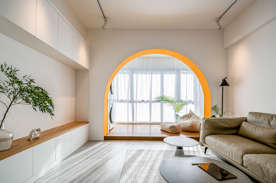 現代北歐三居室客廳裝修效果圖