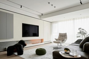 現代簡約三居室客廳裝修效果圖