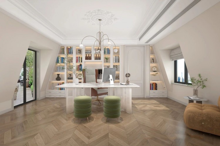 現代法式兒書房裝修效果圖