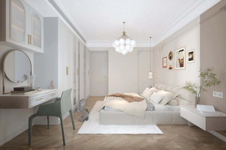 現代法式兒臥室2裝修效果圖