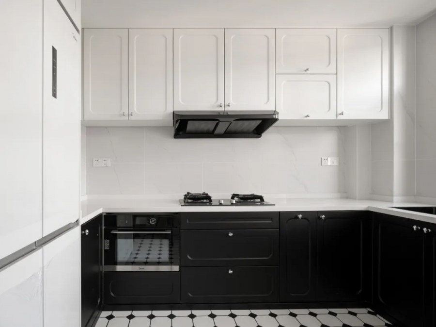 法式復古四居室廚房裝修效果圖